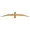 Ekena Millwork Bellingham Rough Sawn Timber Gable Bracket, Western Red Cedar, 72"W x 12"H x 2"D x 4"F, 4/12 Pitch GBW072X12X0204BEL00RWR - alternate 1